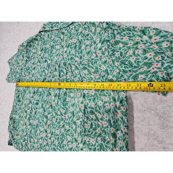 Roller Rabbit Top Blouse, Floral, Button Down, 100% Cotton, Womens Sz M - Picture 5 of 8